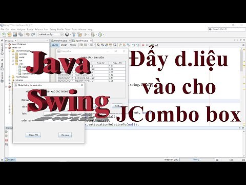 Java Swing: Đẩy dữ liệu vào combo box