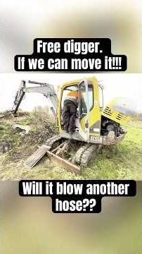 Fixed one hose. Immediately blow another. #volvo #digger #plantmachinery