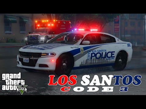 Police and EMS Respond to Major Suspicious Incident (LS Code 3 - GTA 5 Machinima)