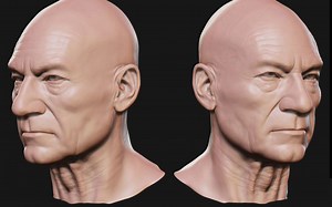 【X战警人物角色3D建模】《X战警3：背水一战》中X教授的表演精彩无比，那用3DMaya制作模型的话，能有剧中的X教授那么精彩吗？让我们期待一下吧！