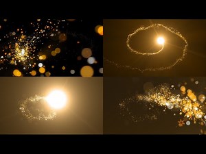 Golden Dust Video Transitions | Green Screen & Black Screen Effects