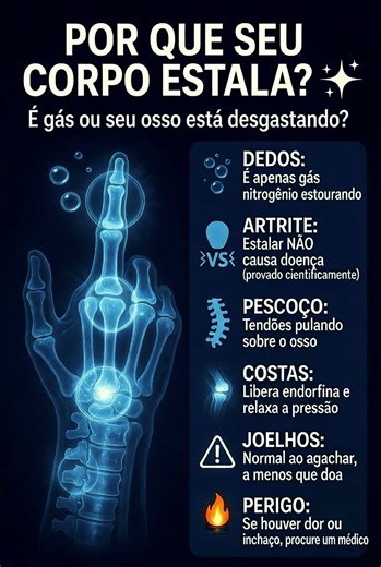 ESTALAR OS DEDOS FAZ MAL? 🦴😱 #saude #curiosidades #corpohumano