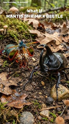 Mantis Shrimp × Beetle Hybrid Evolution | Armored Micro Apex