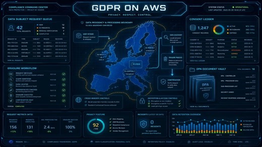 GDPR Compliance on AWS: SaaS Data Protection Guide (2026)