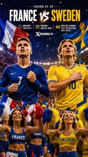 FRANCE vs SWEDEN - FIFA World Cup 2026, Round of 32