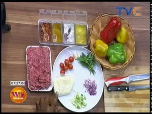 Quick And Easy Minced Beef-Stuffed Grilled Bell Peppers Recipe