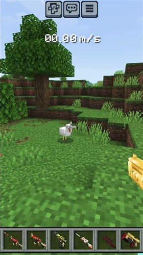 Minecraft actual gun mod #shortsfeed #minecraft