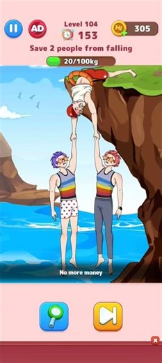 Monster Prank Level 104 Save 2 people from falling