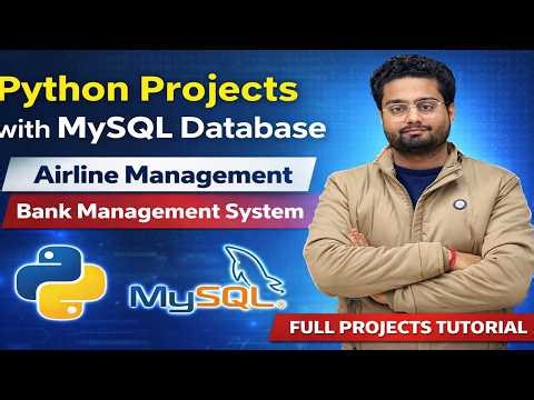Python Project with MySQL Database Connectivity | Airline Management | Bank Management System