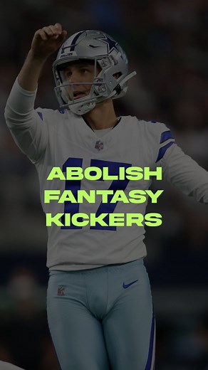Evan Hand on Instagram: "The kicker position needs to be abolished in fantasy football"