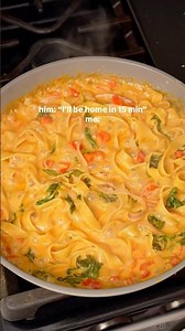 Thai Red Curry Shrimp Pasta