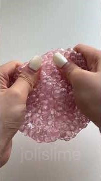 DIY Pink Pomegranate Stress Ball - Super Cute and Crunchy ASMR Tutorial