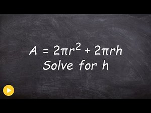 Solving literal equations