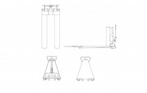 Hand Pallet Truck - Free CAD Drawings