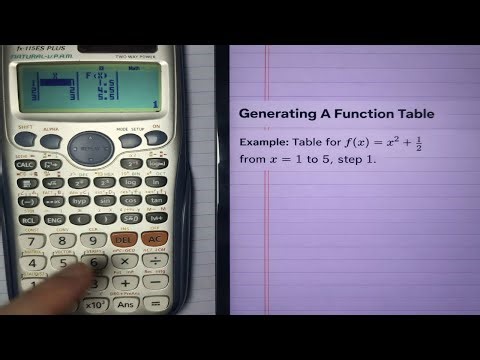 How To Generate Function Table on Casio Fx 115ES PLUS (2026)