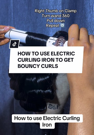 GREATEST HAIRSTYLIST (@firstklasshairs) - How to Create Bouncy Curls with Electric Curling Iron