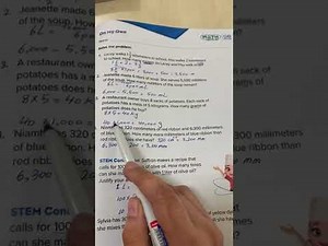 Reveal Math Grade 4 Lesson 13-5 Solve problems that involve units of measure