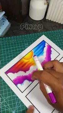 How to Color the Sky with Crayons | Easy Crayon Gradient Technique for Beginners