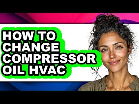 How to Change Compressor Oil Hvac (only Way)