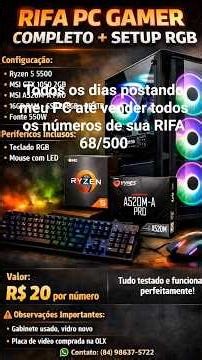 SORTEIO PC Gamer #devoltapracasa #gamming #setup #gta #fortnite #csgo #sorteio #escala6x1