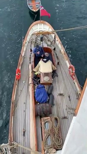 Easy going aboard the Bristol Channel Pilot Cutter ALPHA
