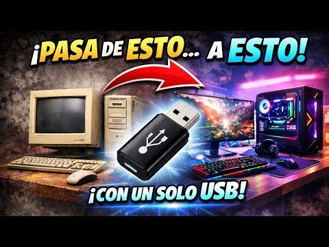 😱 DE PC LENTA A GAMER CON USB 2026💻