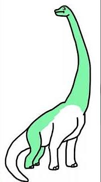 How to draw a Dinosaurus. Diplodocus drawing easy
