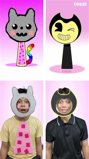 OC NYAN CAT vs OC BENDY Sprunki 4 Phase 4 Incredibox in Real life. #sprunki