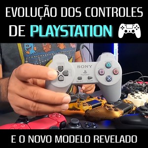 Vocês já viram a evolução de todos os controles da PlayStation? É íncrivel como eles se desenvolveram com cada atualização. Qual o preferido de vocês? | Bruno Correa