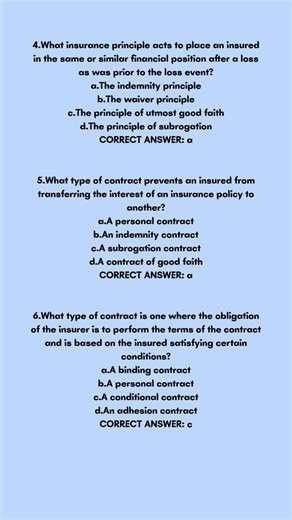 Florida General Lines Agent Exam Questions and Answers