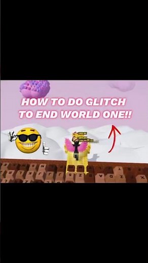 HOW TO DO GLITCH TO END WORLD ONE!! #roblox #viral #fyp #keyboardescape #speedescape #shorts #short