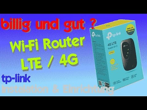 4G LTE Wi Fi Router einrichten TP Link M7000