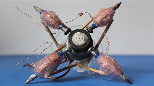 How to make a small AC generator with magnet energy