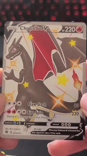 Rare Black Charizard V Card Pull | Pokemon TCG Pack Opening