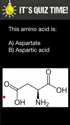 Aspartate vs Aspartic Acid