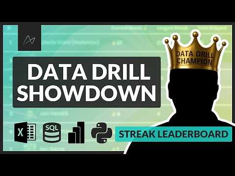 Data Drill Showdown #6: Streak Leaderboard | Excel vs. Power BI vs. SQL vs. Python
