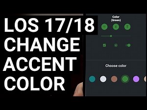 How to Change the LineageOS Accent Color in Version 17 & 18