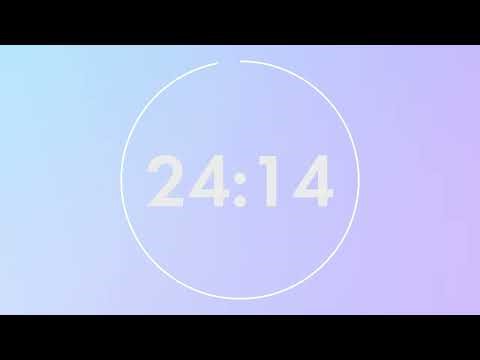 25 Minute Peaceful Timer | Silent Productivity Countdown