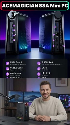 Tiny PC, MASSIVE Power! 🤯 ACEMAGICIAN S3A