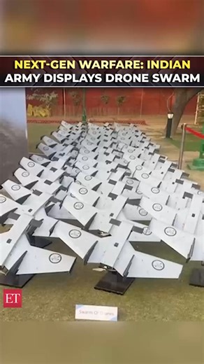 10K views · 177 reactions | 襁 Next-Gen Warfare: #IndianArmy displays #drone swarm  Catch the day's latest news and updates ➠ https://ecoti.in/3gsrkY ️ | The Economic Times | Facebook