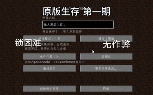 我的世界：Java版1.18原版生存 1