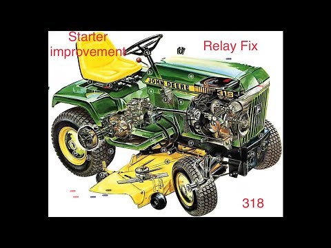John Deere 316 317 318 322 332 400 420 425 455 Starter repair relay kit Install ***revised video***