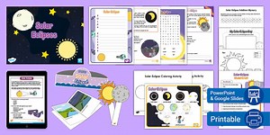 Solar Eclipses Activity Pack for K-2nd Grade