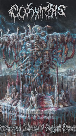 Ecchymosis on Instagram: "We are delighted to announce our 3rd full-length “Thanatocorporeal Sculptures of Cryogenic Excruciation” which will be released through @newstandardelite Artwork by @guangyangart Mixed and mastered by @rd_audio1 Band logo by @gruesomegraphx Album title logo by @haruka106h Advanced track “Deformation Through Cryobludgeoning Abuse,” featuring James Shuster of @delusionalparasitosis_official , is now streamable through NSE’s YouTube channel along with major platforms. Happ