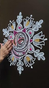 “Vibrant Colors, Perfect Symmetry! 🎨 Stunning Rangoli Design #Shorts”