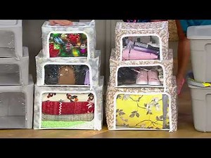 Periea S/3 Collapsible Small, Medium and Large Storage Boxes on QVC