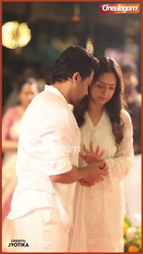 💫 “Suriya–Jyothika steal hearts with their cute moments at Suriya 47 pooja!”