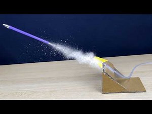 Homemade Rocket Using Straw Pipe | DIY Straw Rocket Launcher | DIY Science Project | DIY