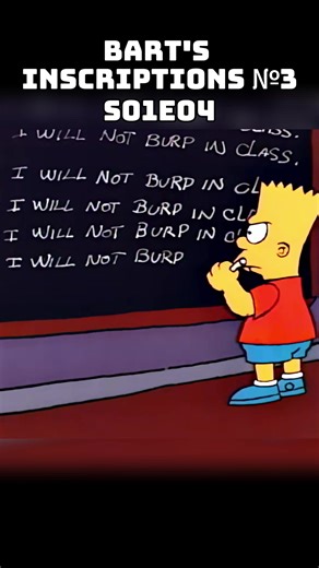 BART's Inscriptions Through the Simpsons
