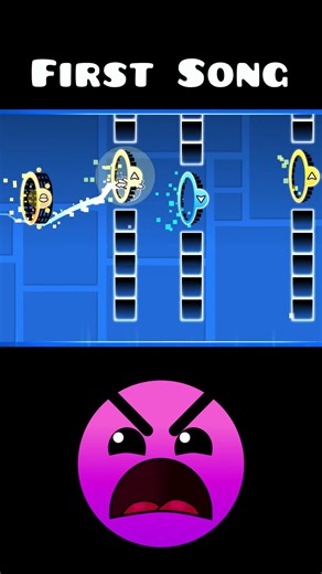 First Song in Geometry Dash #geometrydash #gd #shorts